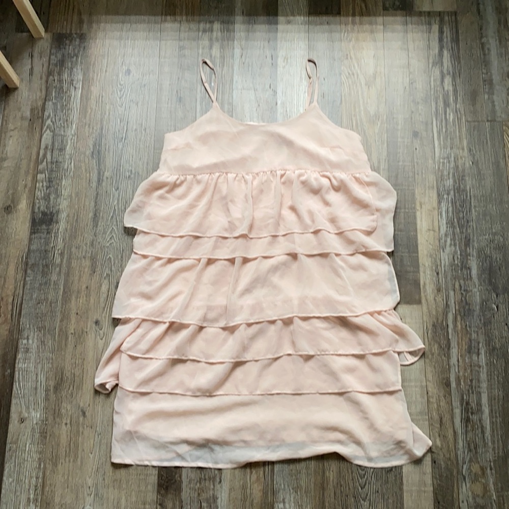 Who What Wear • Pale Pink Tiered Dress